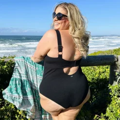 I'll Be Right Here Swimsuit - Black