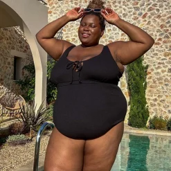 I'll Be Right Here Swimsuit - Black