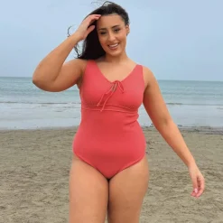 I'll Be Right Here Swimsuit - Coral