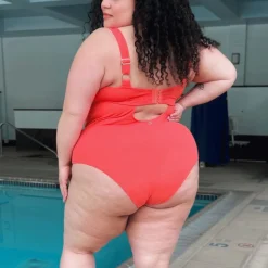 I'll Be Right Here Swimsuit - Coral
