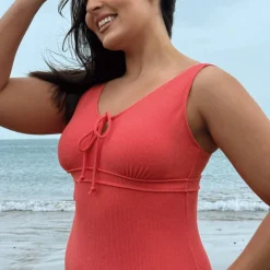 I'll Be Right Here Swimsuit - Coral