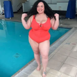 I'll Be Right Here Swimsuit - Coral