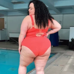 I'll Be Right Here Swimsuit - Coral