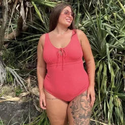 I'll Be Right Here Swimsuit - Coral