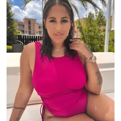 I'll fly with you Swimsuit - Hot Pink