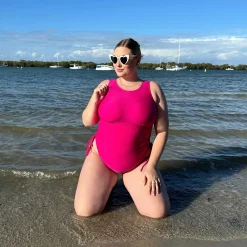 I'll fly with you Swimsuit - Hot Pink