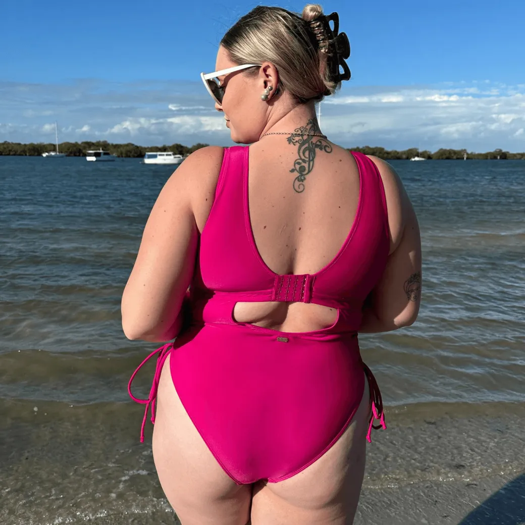 I'll fly with you Swimsuit - Hot Pink