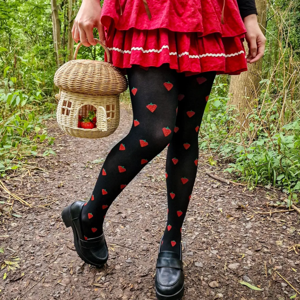 Juicy Fruit Print Tights