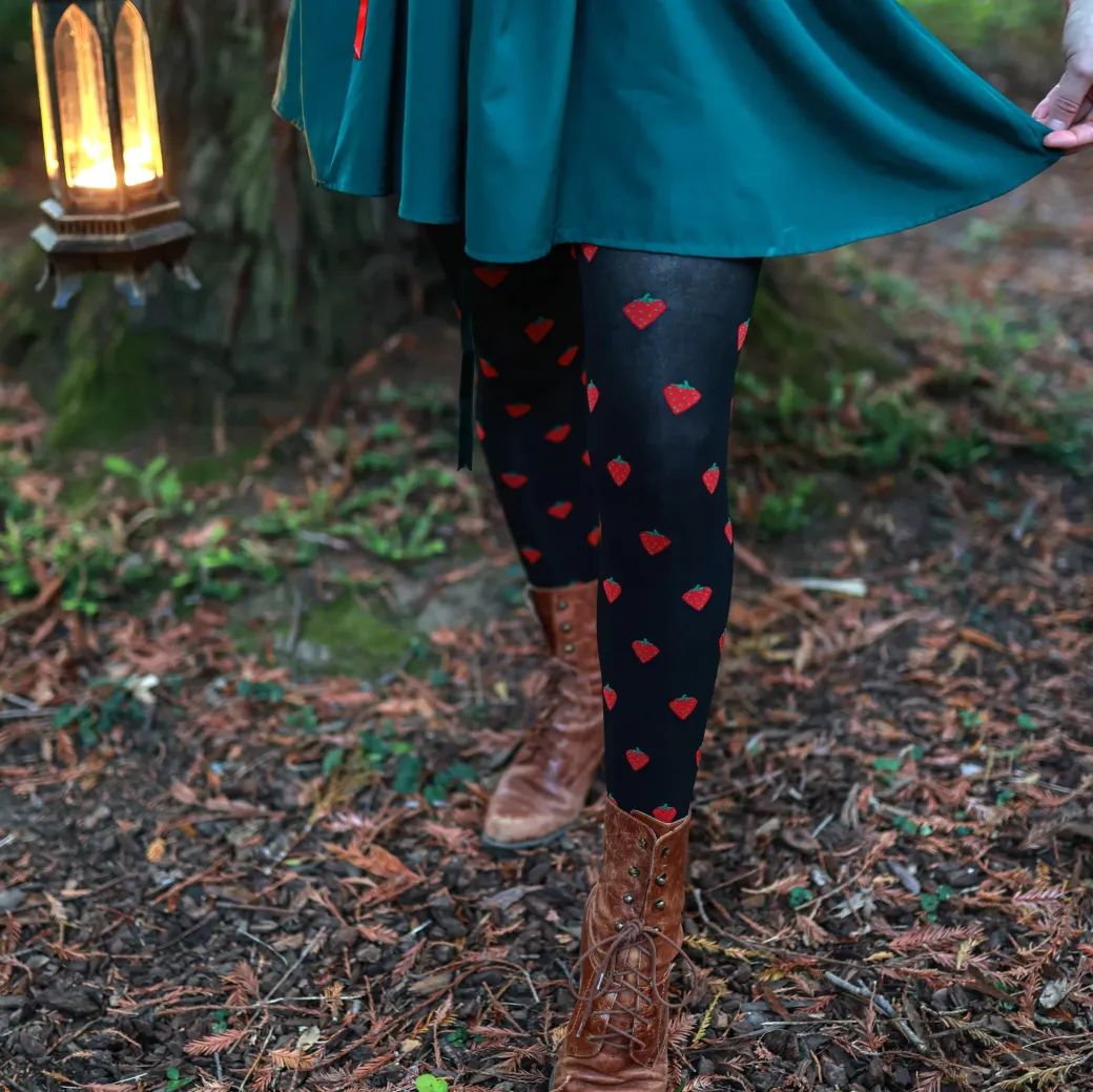 Juicy Fruit Print Tights