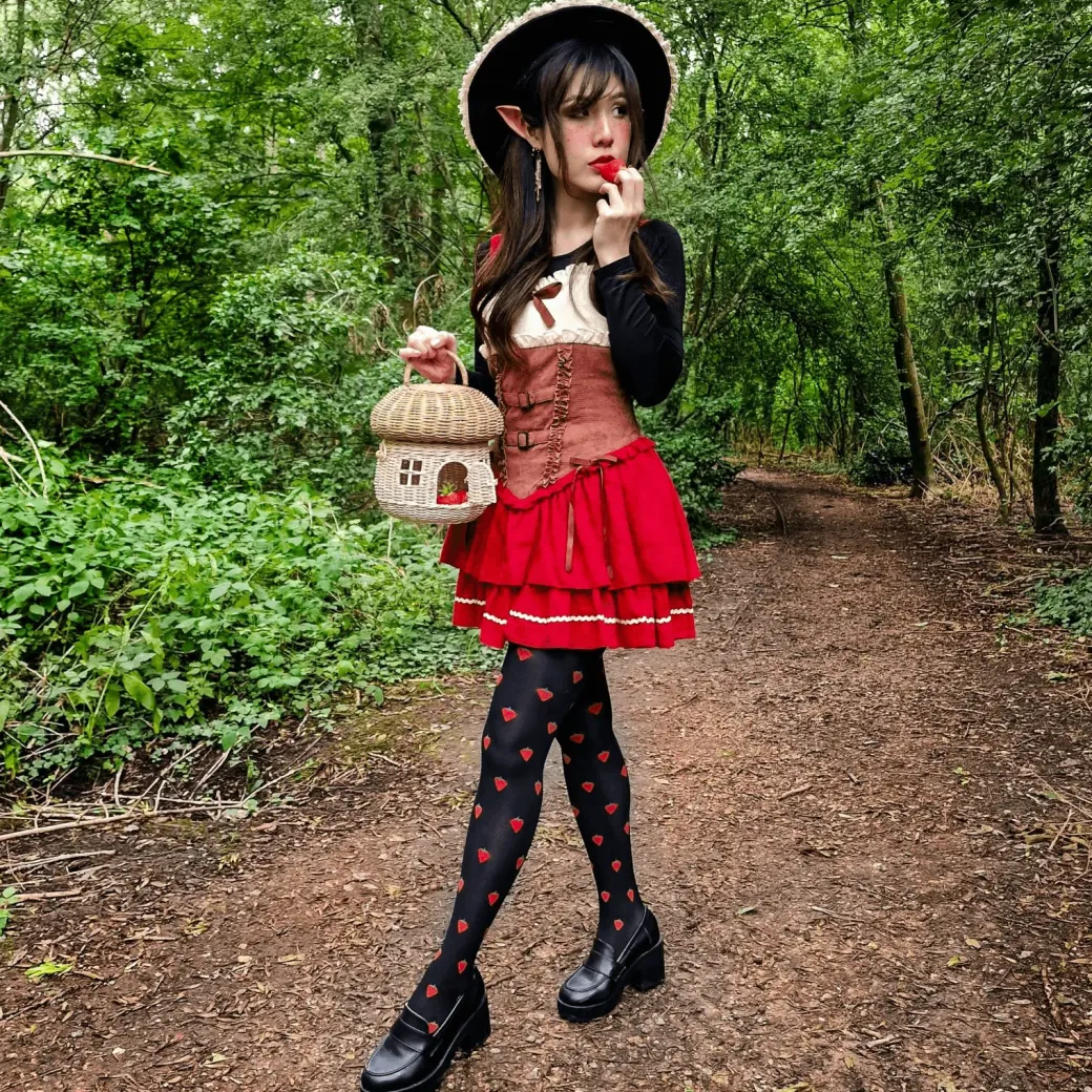 Juicy Fruit Print Tights