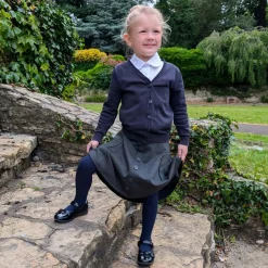 Kids Cotton Tights - Navy