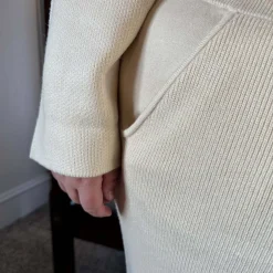 Knit Cropped Jumper - Oatmeal