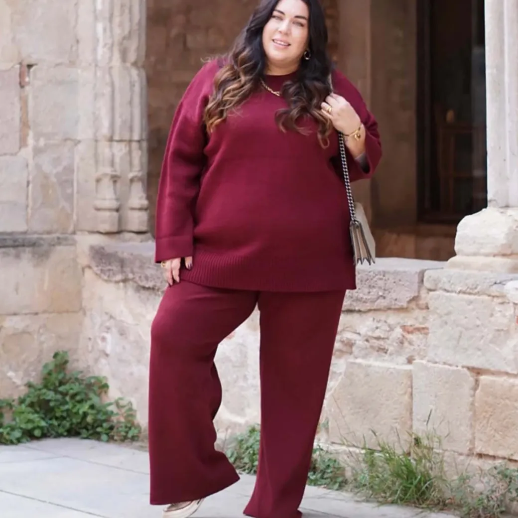 Knit Longline Jumper - Roast