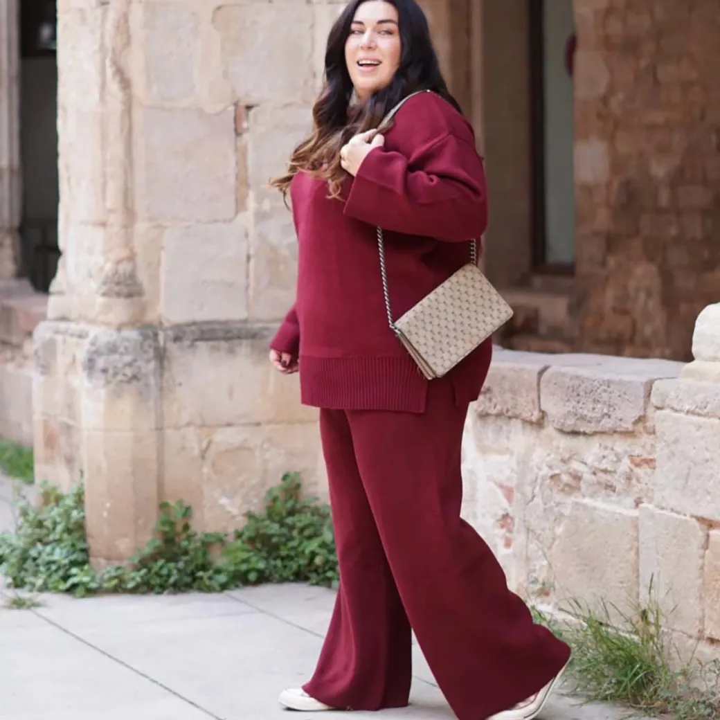 Knit Longline Jumper - Roast