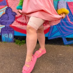 Lace Stay Cool Chub Rub Shorts - Ballet Pink