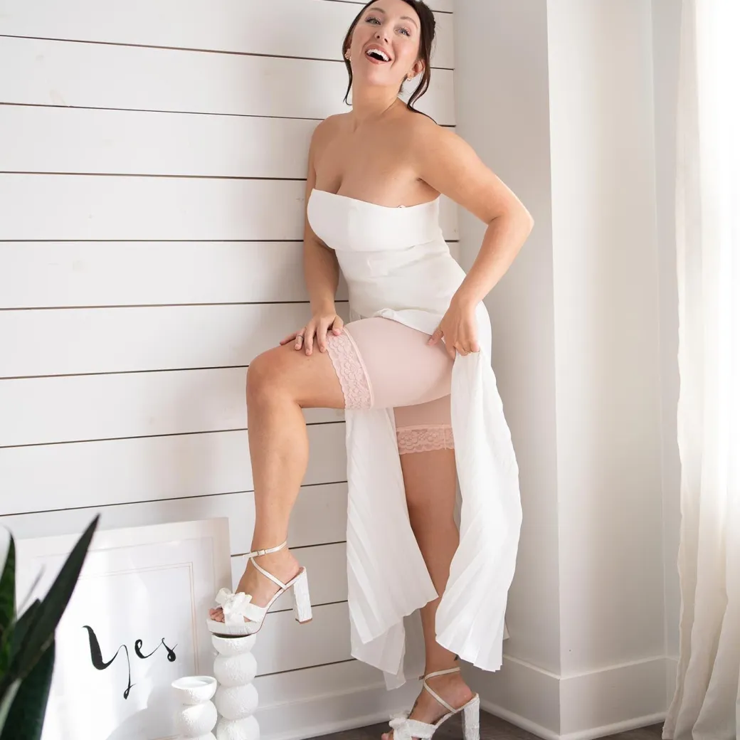 Lace Stay Cool Chub Rub Shorts - Ballet Pink