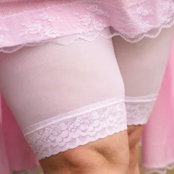 Lace Stay Cool Chub Rub Shorts - White