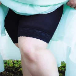 Lace Stay Cool Chub Rub Shorts - Black