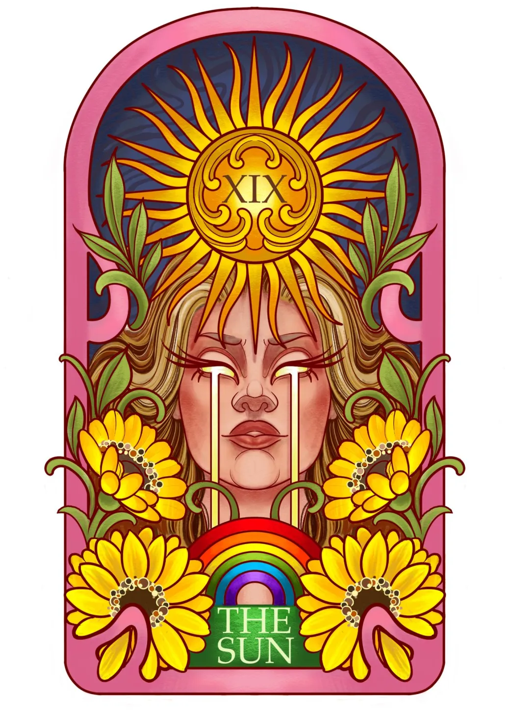 Major Arcana Baby Tee - XIX The Sun