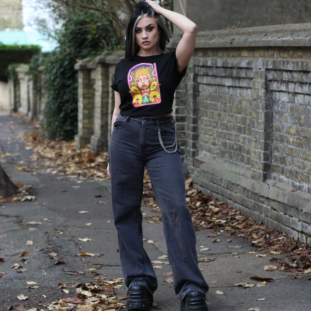 Major Arcana Baby Tee - XIX The Sun