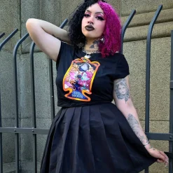 Major Arcana Baby Tee - XVIII The Moon