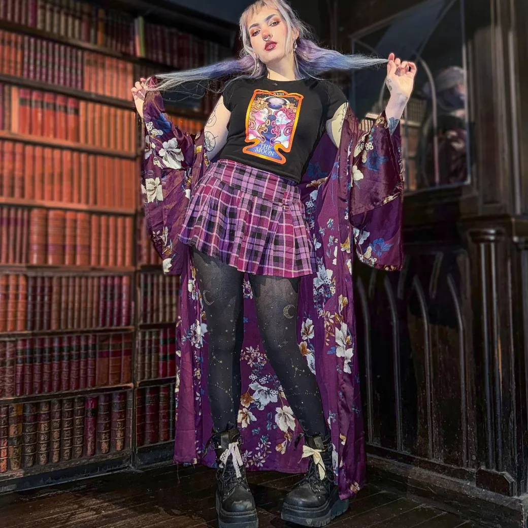 Major Arcana Baby Tee - XVIII The Moon