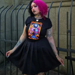 Major Arcana Baby Tee - XVIII The Moon