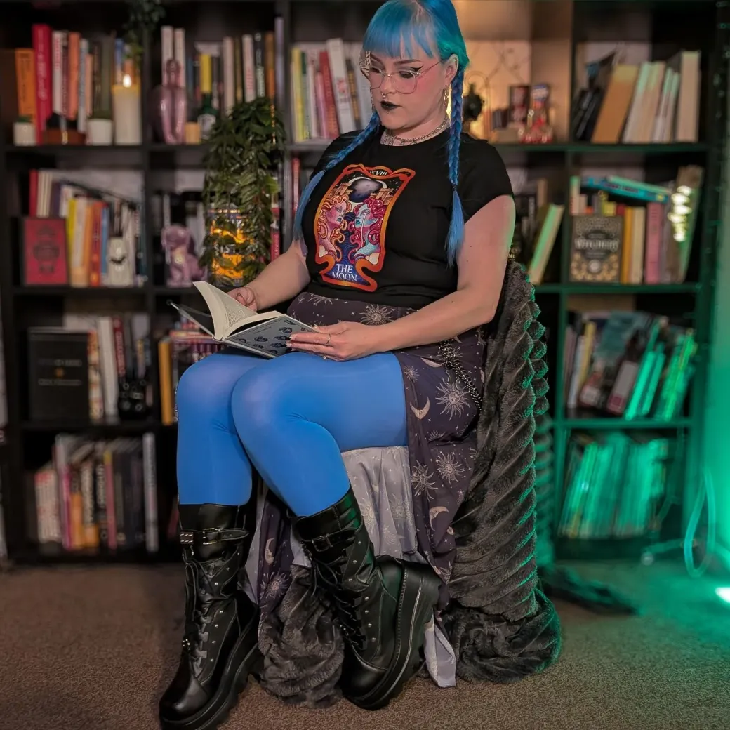 Major Arcana Baby Tee - XVIII The Moon