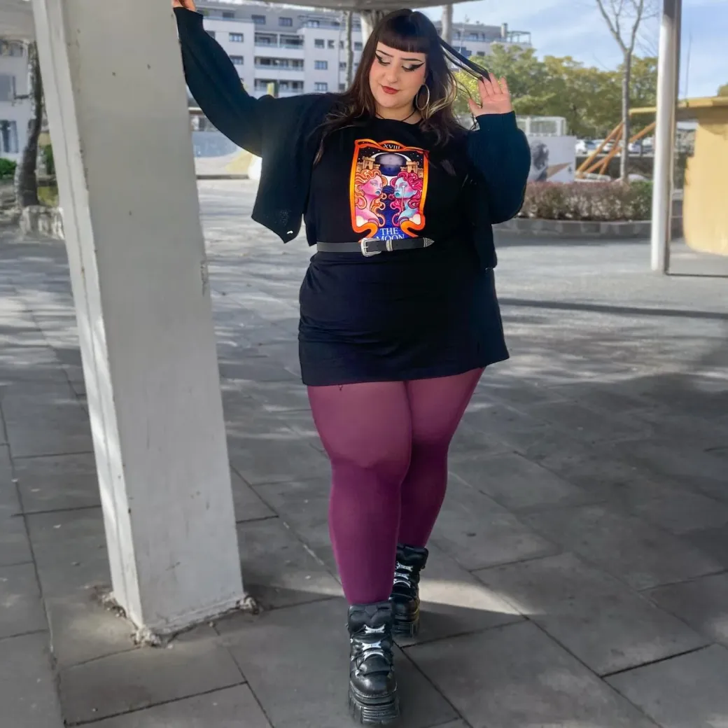 Major Arcana Baby Tee - XVIII The Moon