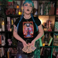 Major Arcana Baby Tee - XVIII The Moon