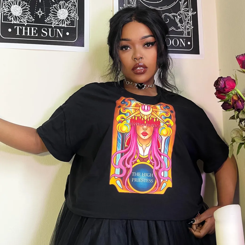Major Arcana Boxy Tee - II The High Priestess