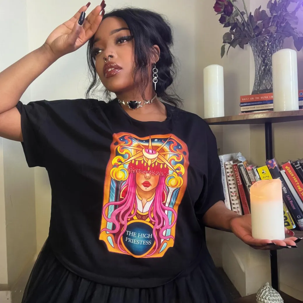 Major Arcana Boxy Tee - II The High Priestess