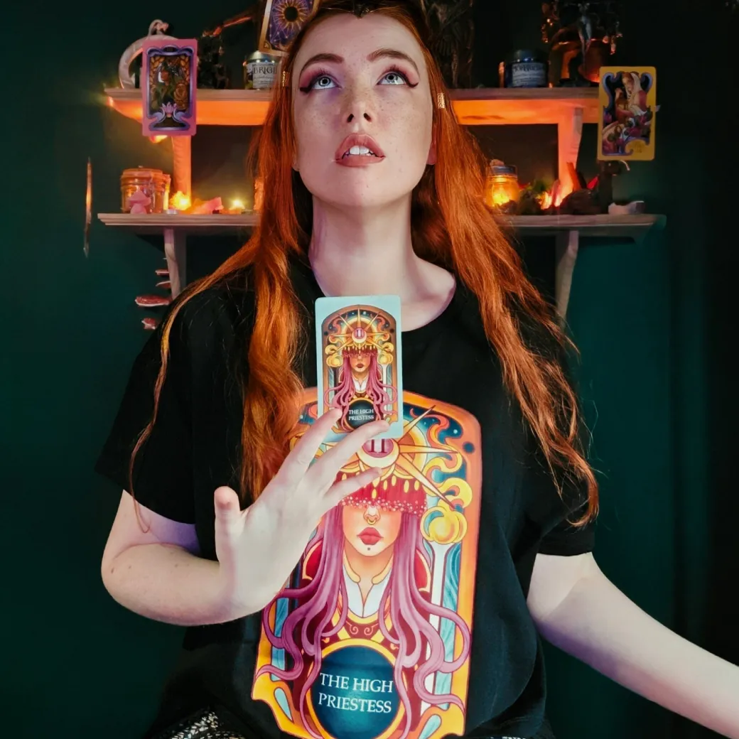 Major Arcana Boxy Tee - II The High Priestess