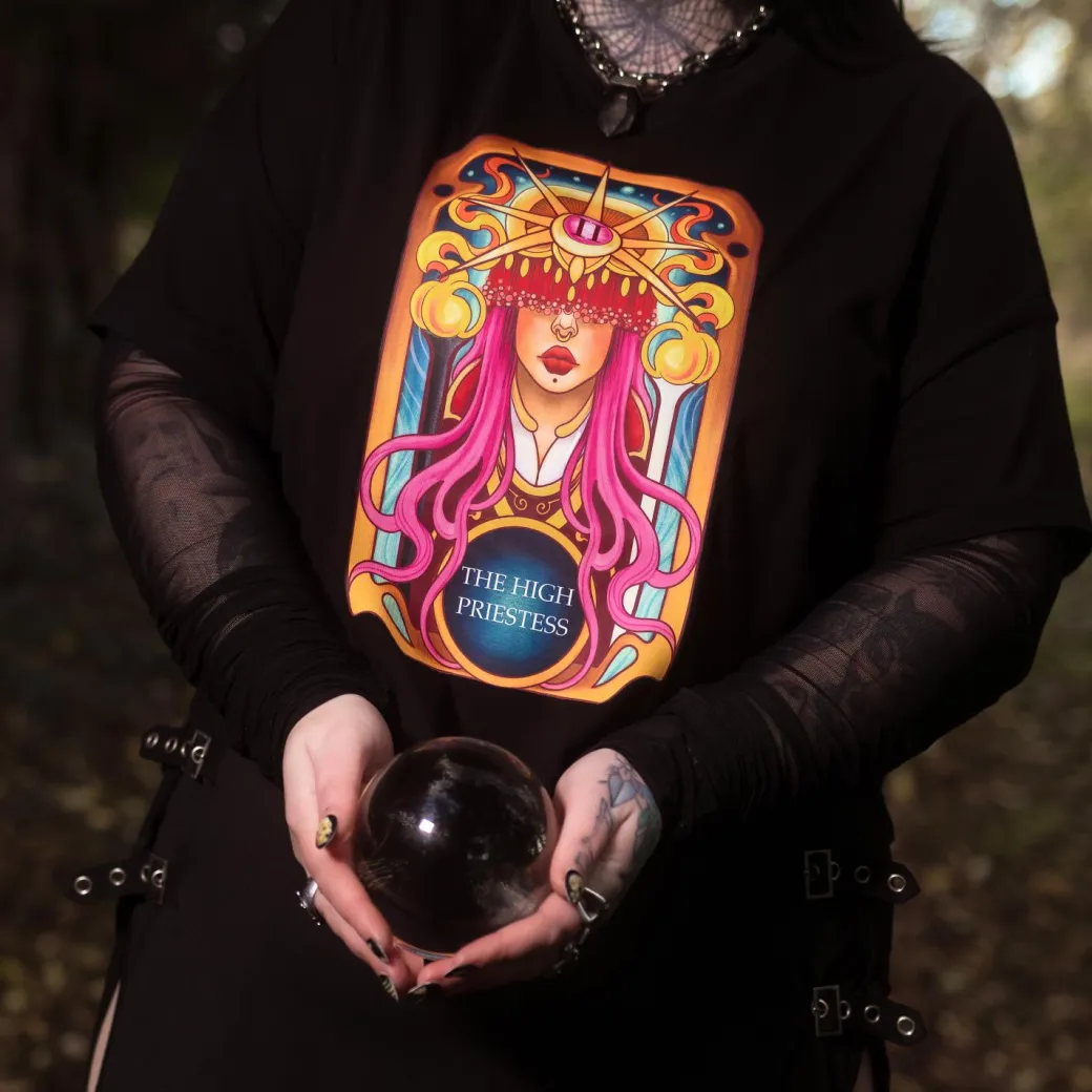 Major Arcana Boxy Tee - II The High Priestess