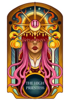 Major Arcana Boxy Tee - II The High Priestess