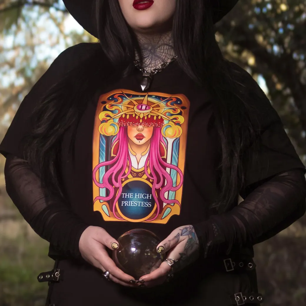 Major Arcana Boxy Tee - II The High Priestess
