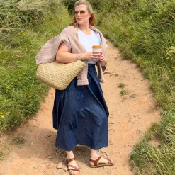 Maxi Chambray Skirt - Denim