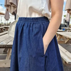 Maxi Chambray Skirt - Denim