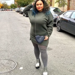 Merino Wool Tights - Silver Lining