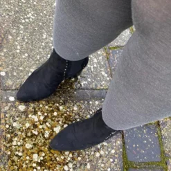 Merino Wool Tights - Silver Lining