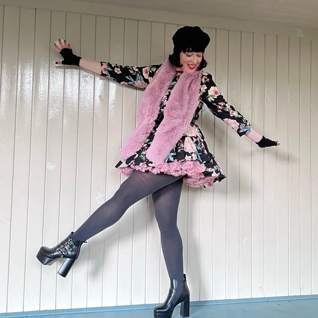 Merino Wool Tights - Storm Cloud