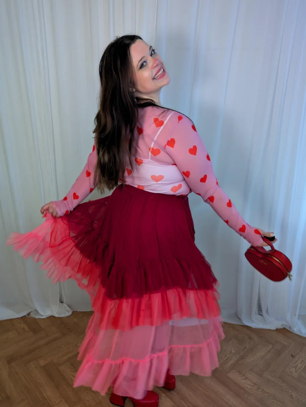 Mesh Maxi Skirt - Pirouette Ombre