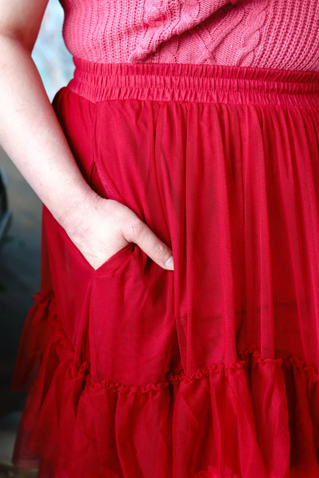 Mesh Maxi Skirt - Pirouette Ombre