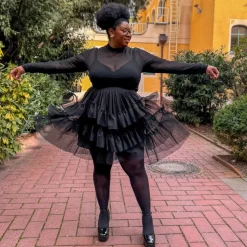Mesh Skirt - Black