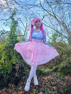 Mesh Skirt - Flushing Pink
