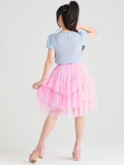 Mesh Skirt - Flushing Pink