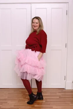 Mesh Skirt - Flushing Pink
