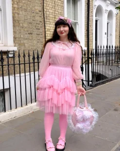 Mesh Skirt - Flushing Pink