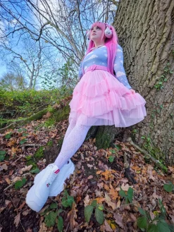 Mesh Skirt - Flushing Pink