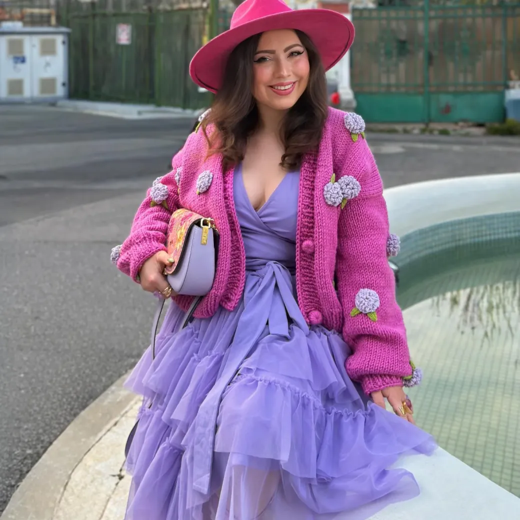 Mesh Skirt - Lavender Fields